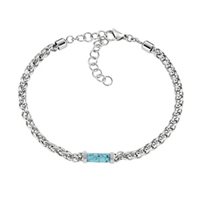 Bracciale Amen Uomo in Acciaio Turchese ACBR7360BAZ